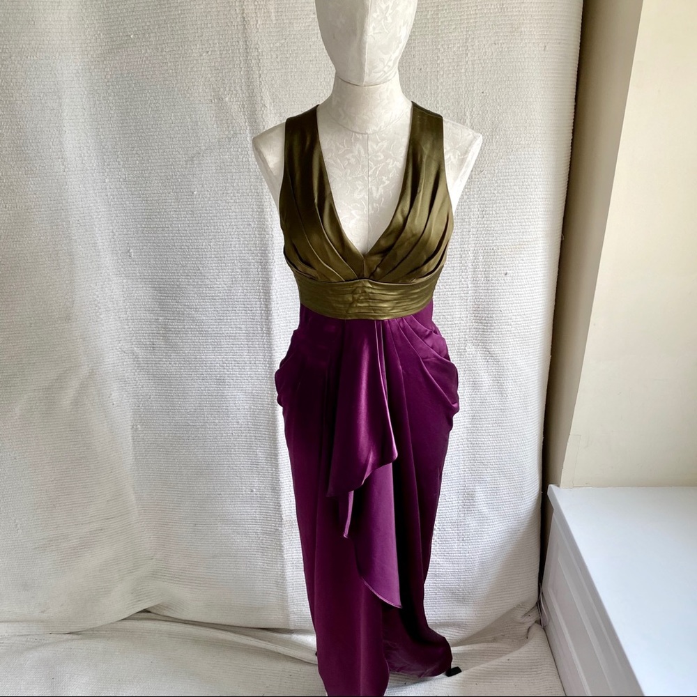Catherine Malandrino 4 Silk Formal Gown Dress - Picture 2 of 8
